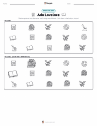 Ada Lovelace printable worksheet preview