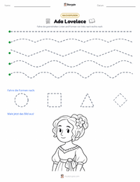 Ada Lovelace druckbare Arbeitsblatt Vorschau