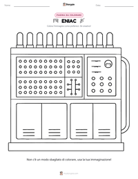 Anteprima della scheda stampabile di ENIAC