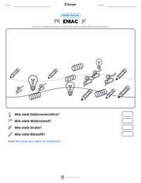 ENIAC druckbare Arbeitsblatt Vorschau
