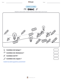 Aperçu de la feuille de travail imprimable ENIAC