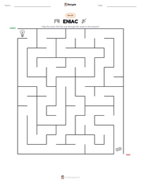 ENIAC printable worksheet preview