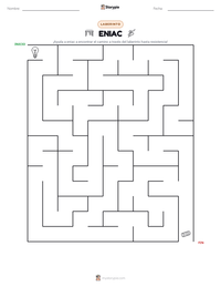 Vista previa de la hoja de trabajo imprimible de ENIAC