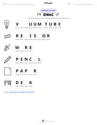 ENIAC printable worksheet preview