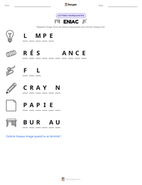 Aperçu de la feuille de travail imprimable ENIAC
