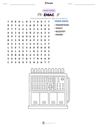 ENIAC druckbare Arbeitsblatt Vorschau