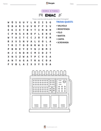 Anteprima della scheda stampabile di ENIAC