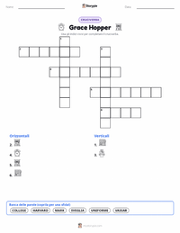 Anteprima della scheda stampabile di Grace Hopper