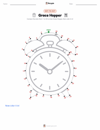 Grace Hopper printable worksheet preview