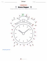 Prabaca lembar kerja cetak Grace Hopper