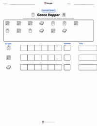 Grace Hopper printable worksheet preview