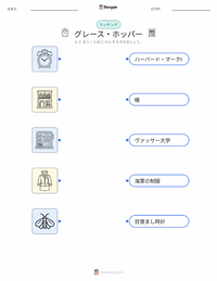 グレース・ホッパー の印刷可能ワークシートプレビュー