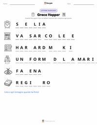 Anteprima della scheda stampabile di Grace Hopper