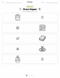 Grace Hopper printable worksheet preview