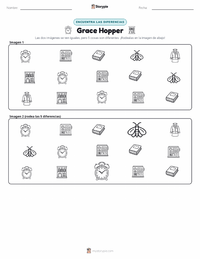 Vista previa de la hoja de trabajo imprimible de Grace Hopper