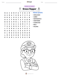 Anteprima della scheda stampabile di Grace Hopper