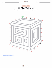 Aperçu de la feuille de travail imprimable Alan Turing
