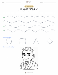Alan Turing afdrukbare werkblad voorbeeld