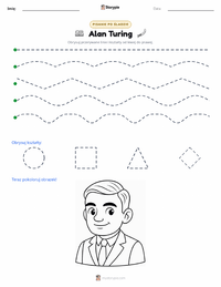 Podgląd drukowalnego arkusza ćwiczeń Alan Turing