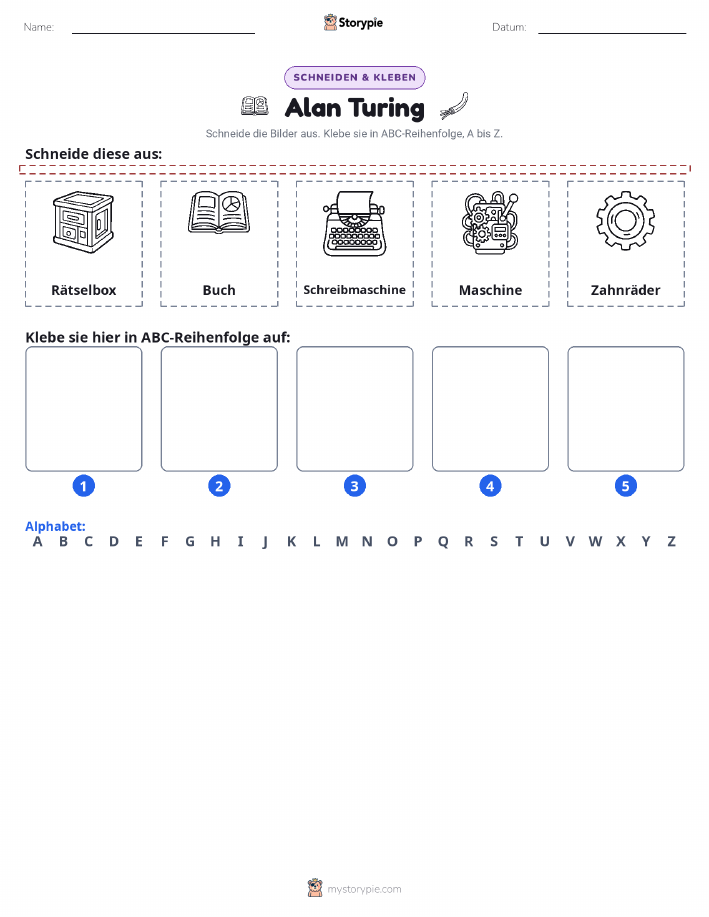 Schneiden & Einfügen Alphabet