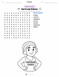 Anteprima della scheda stampabile di Gertrude Ederle