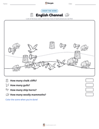 English Channel printable worksheet preview