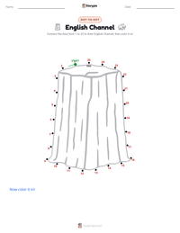 English Channel printable worksheet preview