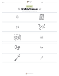English Channel printable worksheet preview