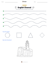 English Channel printable worksheet preview