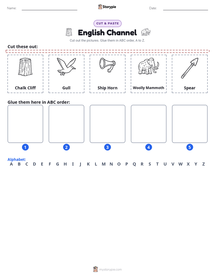 Cut & Paste Alphabet