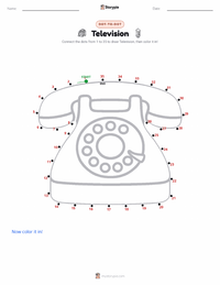 Television printable worksheet preview