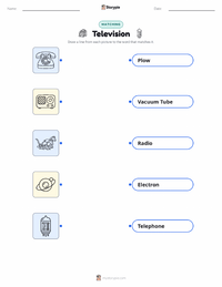 Television printable worksheet for kids
