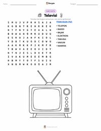 Prabaca lembar kerja cetak Televisi