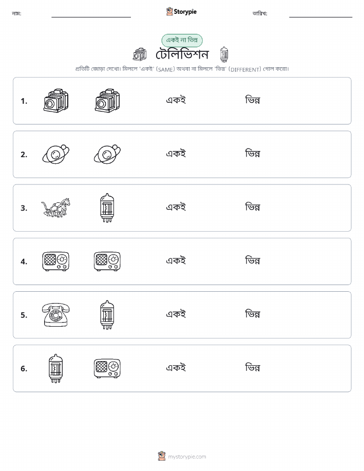 একই বা ভিন্ন