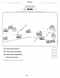 Radio printable worksheet preview