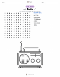 Radio printable worksheet preview