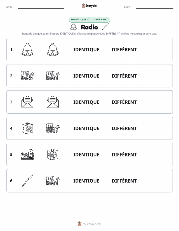 Identique ou Différent
