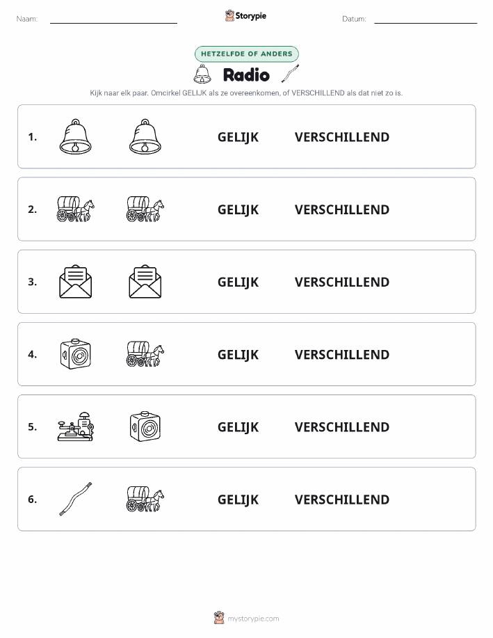 Zelfde of Verschillend