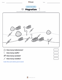 Magnetism printable worksheet preview