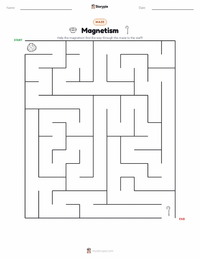 Magnetism printable worksheet preview