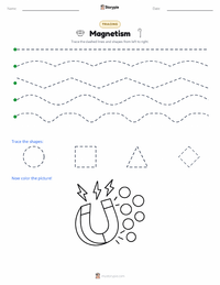 Magnetism printable worksheet preview