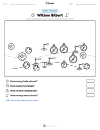 William Gilbert printable worksheet preview