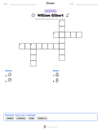 William Gilbert printable worksheet preview