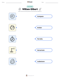 William Gilbert printable worksheet preview