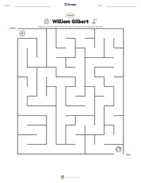 William Gilbert printable worksheet preview