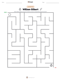 Aperçu de la feuille de travail imprimable William Gilbert