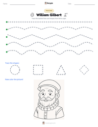 William Gilbert printable worksheet preview