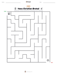 Hans Christian Ørsted printable worksheet preview