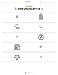 Hans Christian Ørsted printable worksheet preview