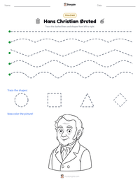 Hans Christian Ørsted printable worksheet preview